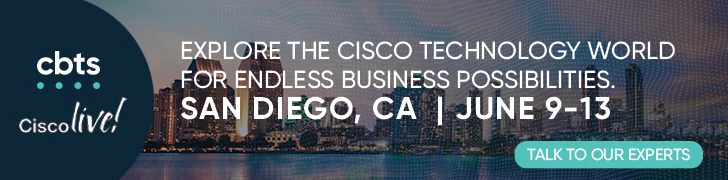 Explore the Cisco technology world for endless business possibilites.San Deigo, CA | June 9-13Talk to our experts