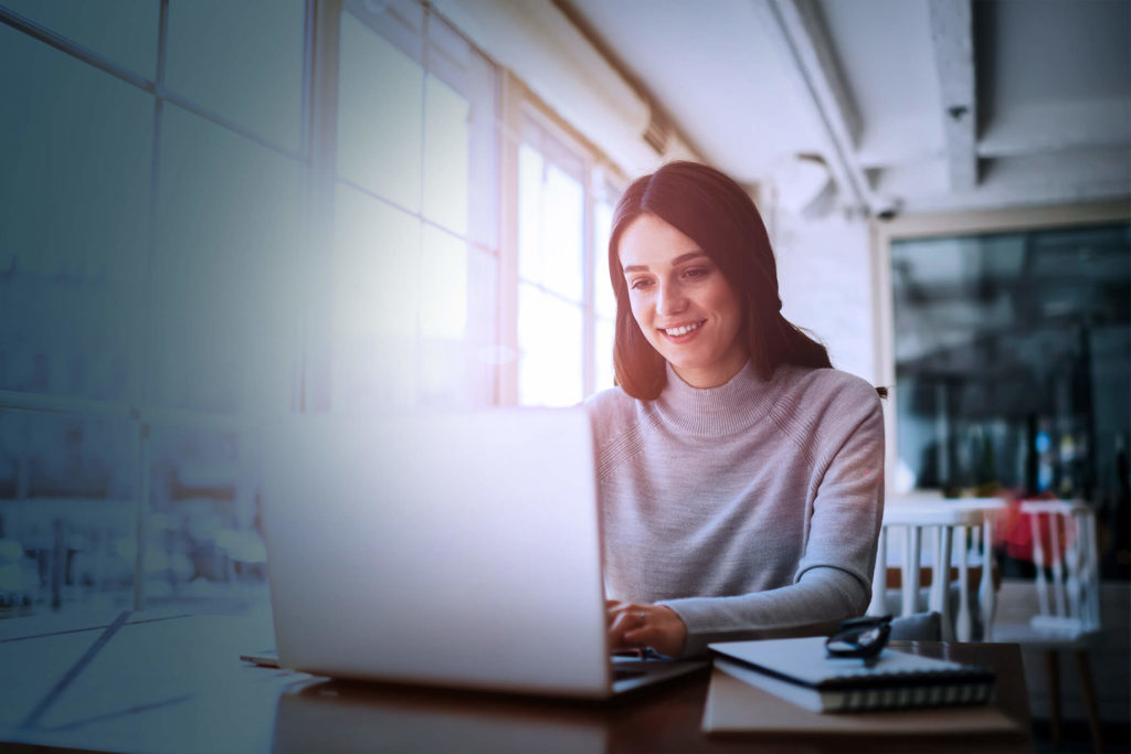 CBTS woman at desk