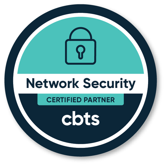 CBTS Network Security Certified Partner badge