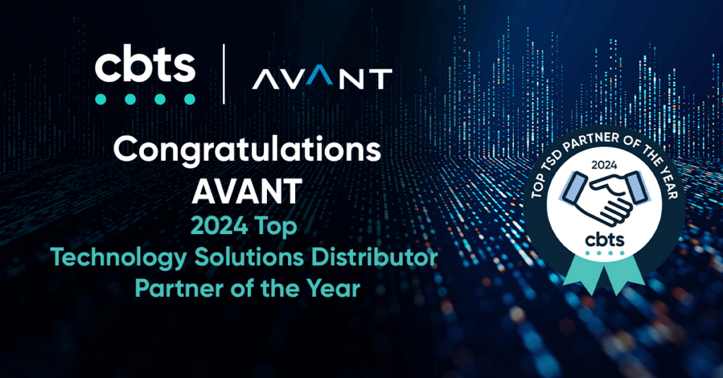 Congratulations AVANT 2024 Top Technology Solutions Distributor Partner of the Year