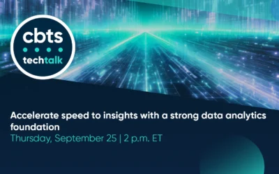 Tech Talk: Accelerate speed to insights with a strong data analytics foundation – Sept 25, 2025